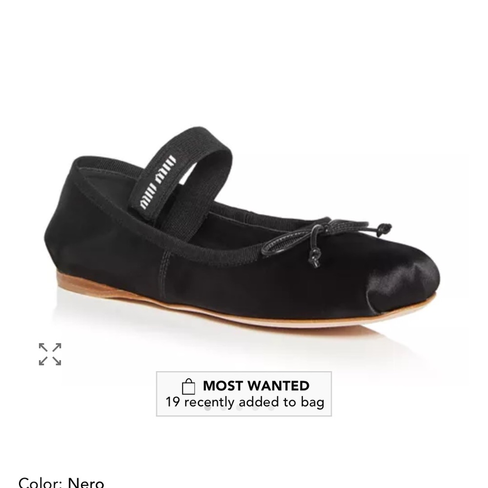 Miu Miu Black Flats